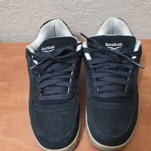 Steel Toe, Work Shoes Reebok Navy Sneakers Slip And Oil Resistant